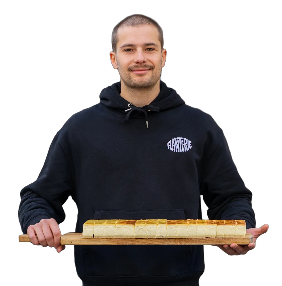 La Flanterie présente une planche de flan